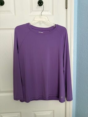Reel Legends Purple Long-Sleeve Crewneck Tee